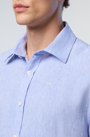 NORTH SAILS Short-sleeved linen shirt Light Blue 3