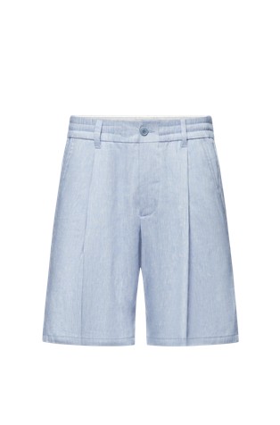 Shorts in linen-blend