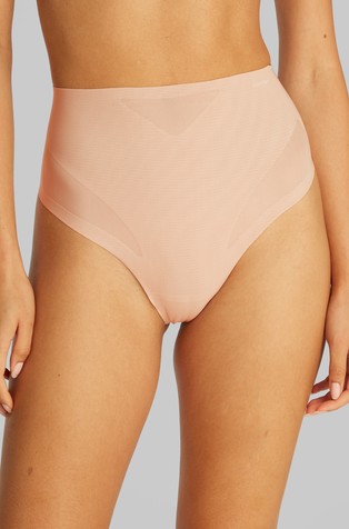 Sculpted Firm Mesh Thong