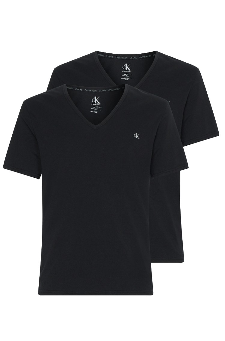 CALVIN KLEIN Paket 2 majic s kratkimi rokavi - CK ONE Črna - Black 