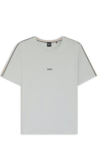 Stretch-cotton pyjama T-shirt