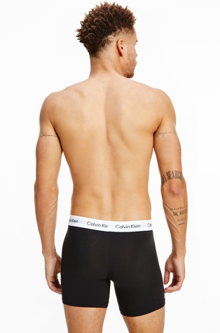 CALVIN KLEIN Paket 3 boksaric - Cotton Stretch Črna - Black 3