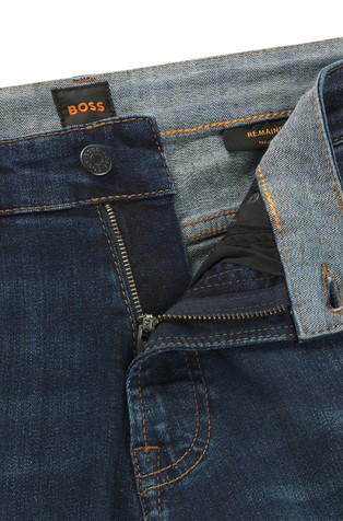 HUGO BOSS Regular-fit jeans in stretch denim Blue 2