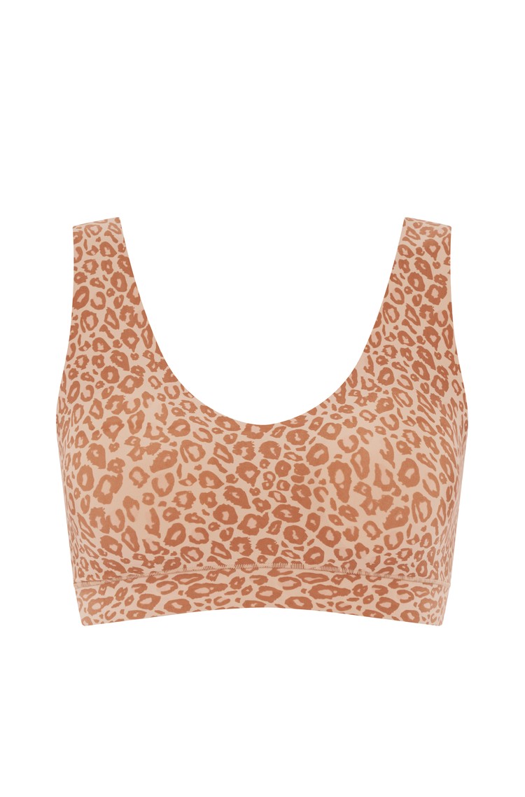 CHANTELLE SoftStretch Padded V-Neck Bra Beige 