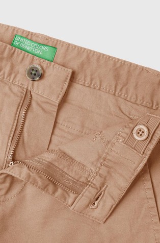 BENETTON Slim fit chino hlače iz elastičnega bombaža Rjava - Brown 3