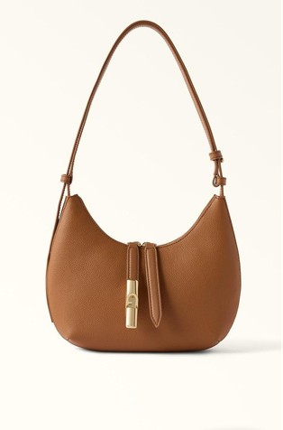 Leather shoulder bag