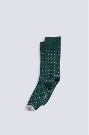 Long socks with contrasting polka-dots