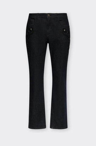 Jeans with rhinestones