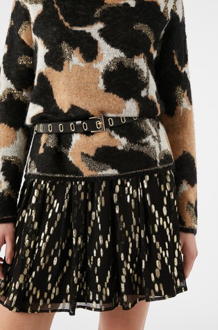 PENNYBLACK Eyelet-embellished leather belt Black 4