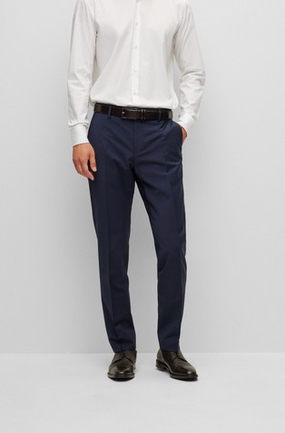 Elegantne slim fit hlače iz volnene mešanice