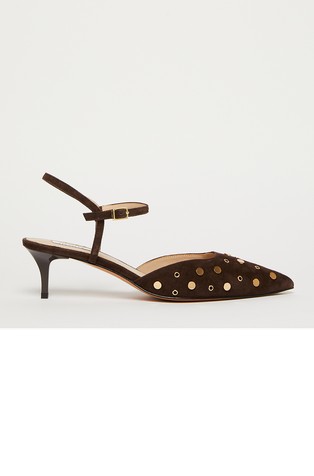 Salonarji iz semiša s kovinskimi detajli