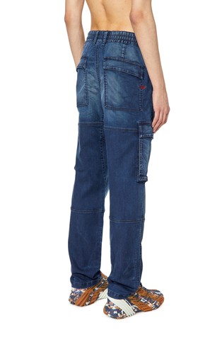 DIESEL Tapered Krooley Cargo- JoggJeans® 068DV Dark Blue 2