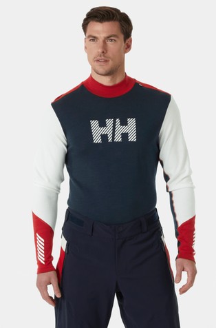 LIFA® Merino logo smučarska majica z dolgimi rokavi