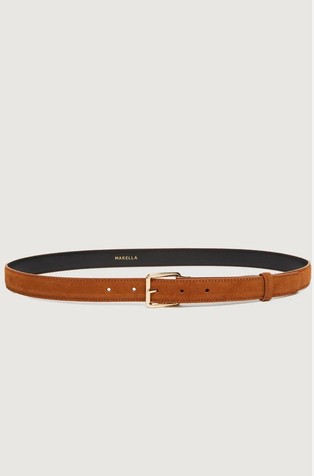 Thin suede belt