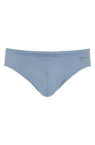 EMPORIO ARMANI Recycled-nylon swim briefs Blue 3