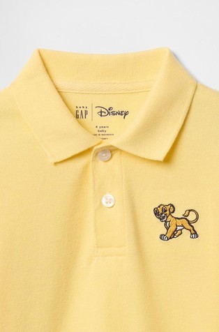 GAP babyGap | Disney piké polo majica za malčke Rumena - Pale Banana 12-0824Tcx 2