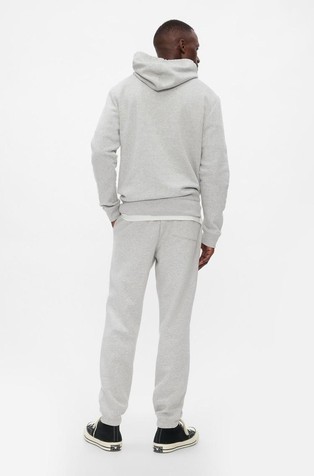 GAP Gap logo moški spodnji del trenirke Siva - Light Heather Gray 2