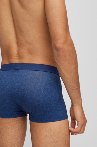 HUGO BOSS Boksarice iz raztegljivega bombaža z logo etiketo Modra - Blue 2