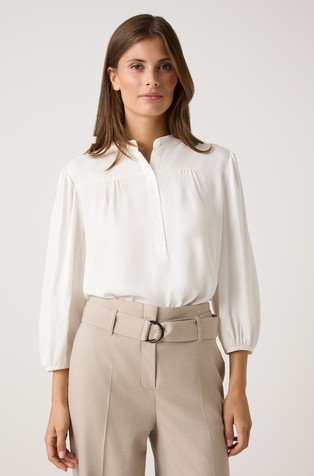 Viskozna bluza z gumbi