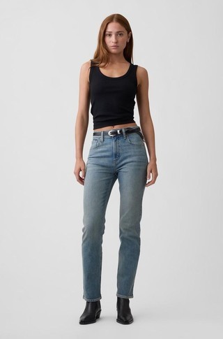High Rise 90s Slim Straight Jeans