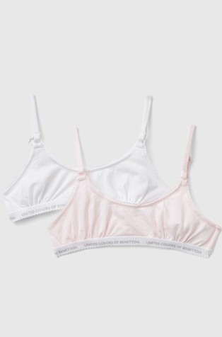 Two bras in stretch cotton