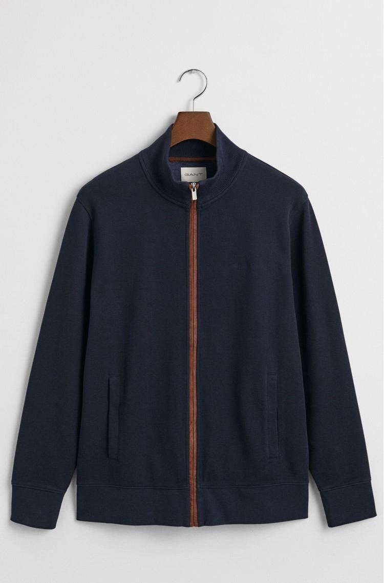 GANT Sacker rebrasto pletena jopa Modra - Evening Blue 