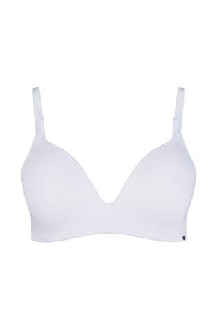 SKINY Classicotton padded triangle bra White 4