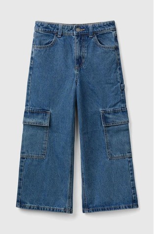 Široke cargo jeans hlače