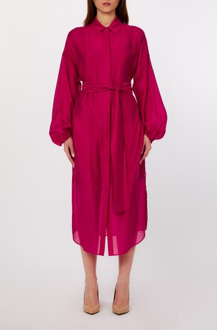 Muslin shirt dress