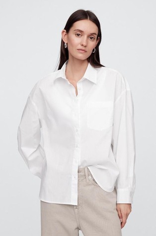 Oversized Shirt in Poplin