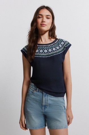 Majica s kratkimi rokavi in potiskom