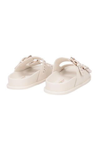TOSCA BLU Tansy Leather Slides Ivory 3