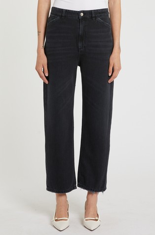 Mom fit jeans hlače z visokim pasom