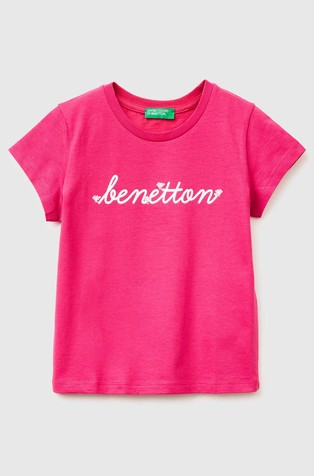 Majica s kratkimi rokavi in bleščečim logotipom