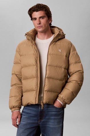 Relaxed fit puhovka s kapuco