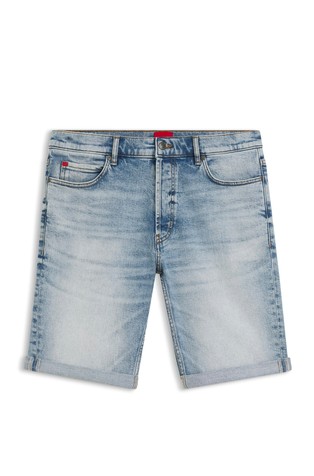 Tapered fit kratke hlače iz raztegljivega denima