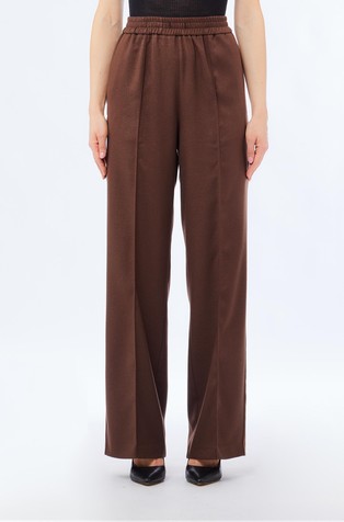 Straight fit trousers with lurex