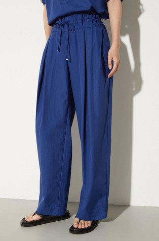 Ohlapne hlače iz bombažnega poplina