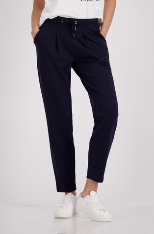 Sweatpants with drawstring in blend with viscose