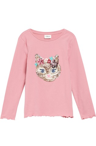 Slim-fit T-shirt with embroidery and sequins