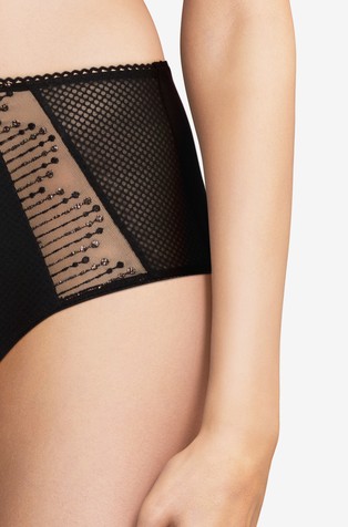 CHANTELLE Luminesce spodnje hlačke z visokim pasom Črna - Black 3