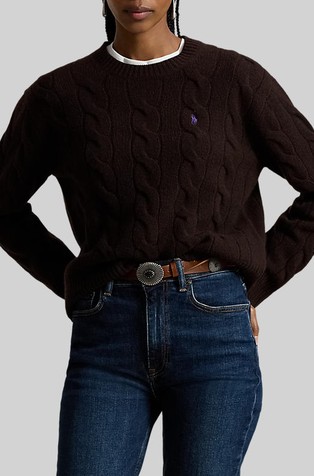 Cable-knit Wool-cashmere Sweater