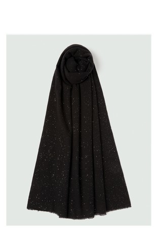 Fine knit scarf with glitters