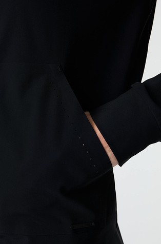 ALPHATAURI Jopa s kapuco iz power stretch jerseya Črna - Black 4