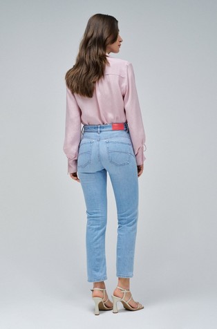 SALSA JEANS Faith Push In cropped slim fit jeans hlače Modra - Blue 3