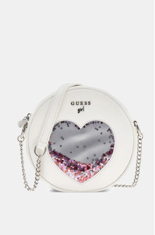 Okrogla torbica za čez ramo iz umetnega usnja