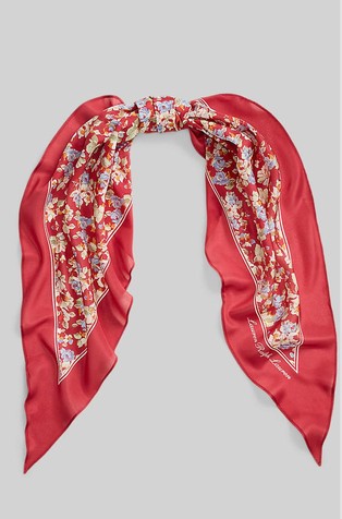Floral Silk Scarf