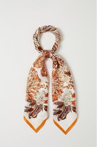Patterned silk stole