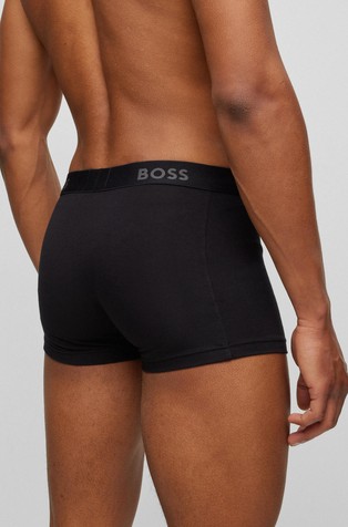 HUGO BOSS Paket 3 bombažnih boksaric z logo pasom Večbarvna - Multi 3