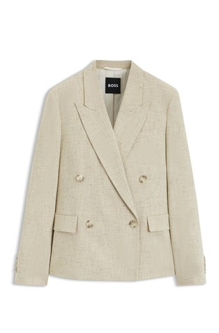 Regular-fit double-breasted blazer